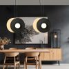 New EMIBIG Lampa Sufitowa Soho 4-Punktowa Opal 126X60(100) Cm Czarny