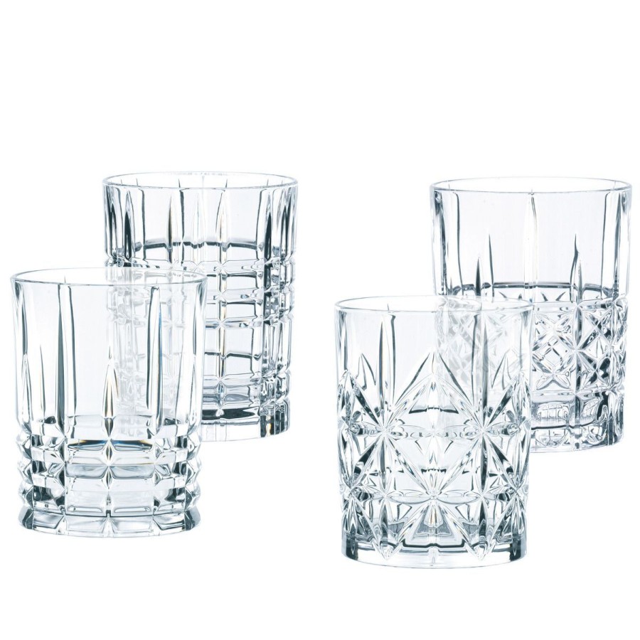 Hot NACHTMANN Zestaw Szklanek Highland Do Whisky Tumbler 4 Szt. 0,345 L Przezroczysty