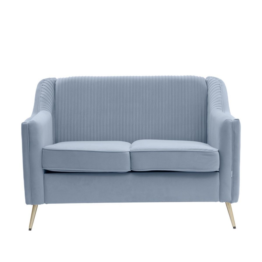 Wholesale HOMLA Sofa Avant Sofa 2-Osobowa, Welurowa Szara 127X82X81.5 Cm