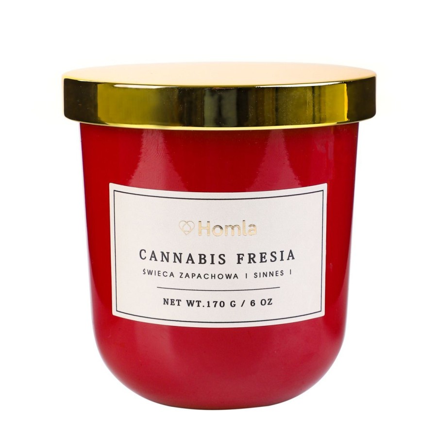 New HOMLA Swieca Zapachowa Sinnes Cannabis & Fresia 170G