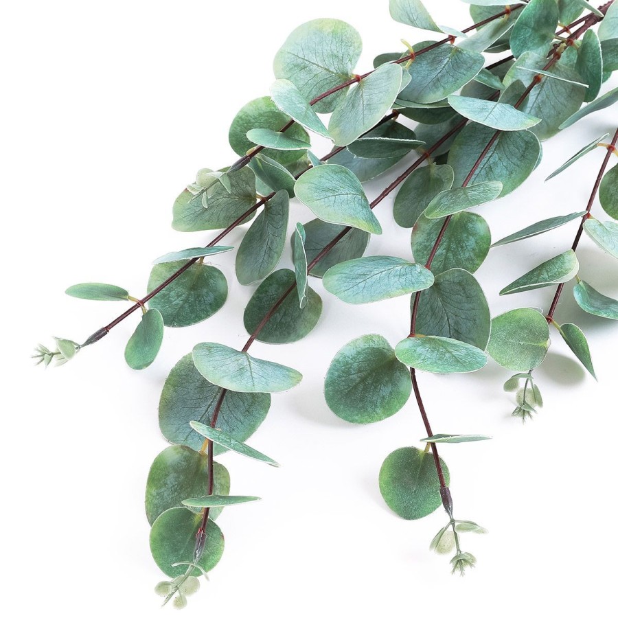 New HOMLA Galazka Sztuczna Eucalyptus Zielona 102 Cm Zielony