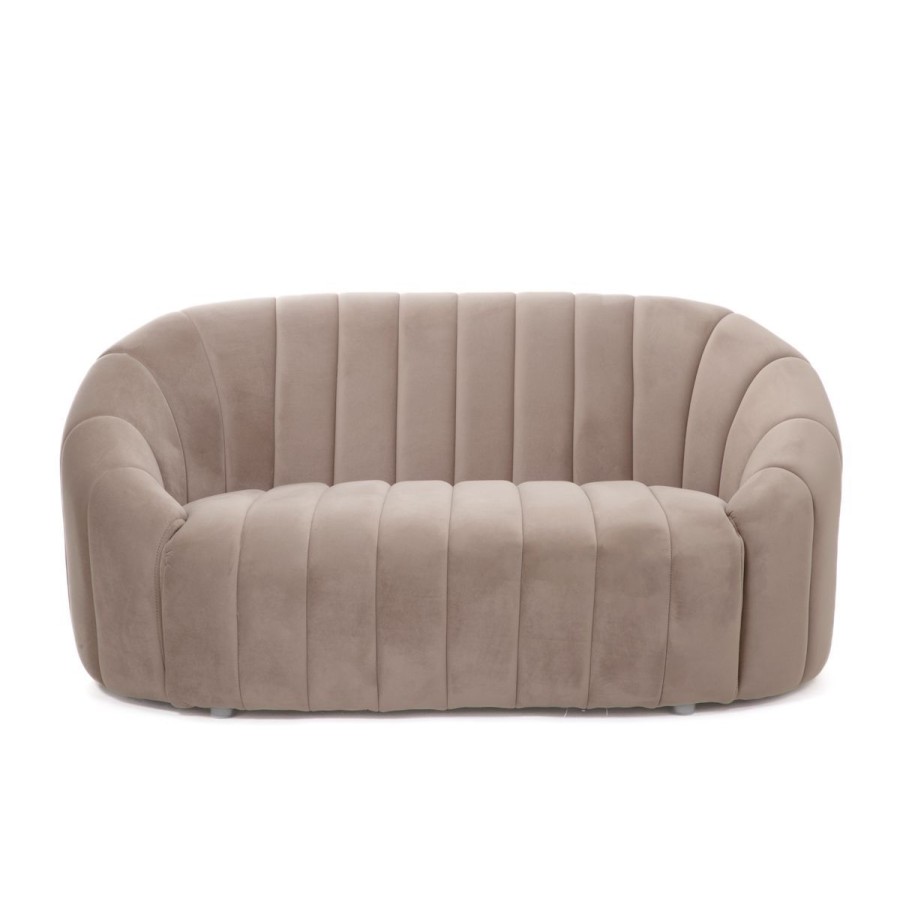 Best HOMLA Sofa Nottuna Sofa 2-Osobowa Welurowa 127X82X81.5 Cm