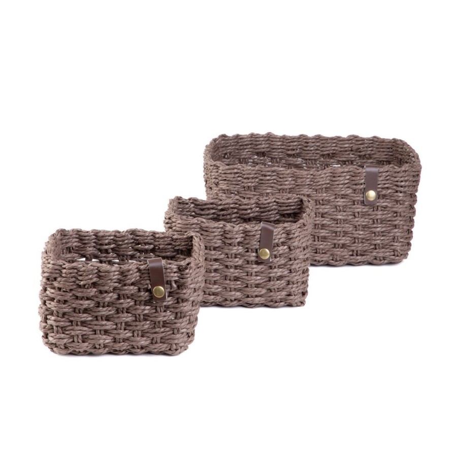 Wholesale HOMLA Zestaw Koszy Dekoracyjnych Vimet 3 Szt. 25X19X12 Cm 18X13X10 Cm 18X13X10 Cm