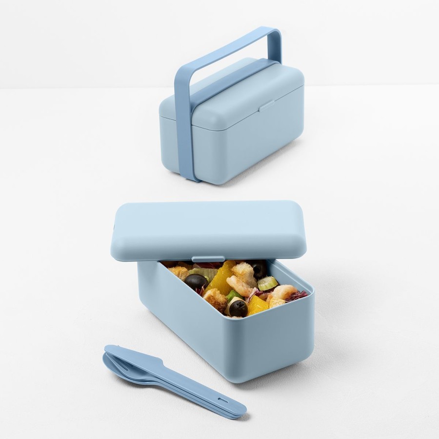 New BLIM Lunchbox Bauletto Niski Blekitny 18X9,5X13,5 Cm Niebieski