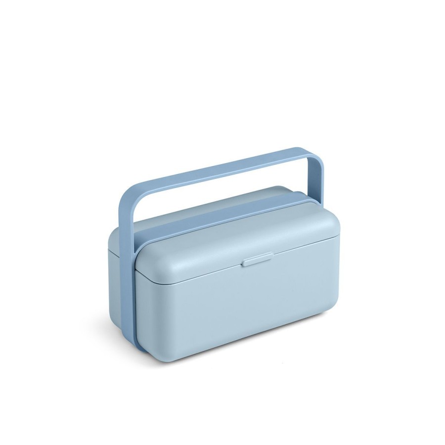 New BLIM Lunchbox Bauletto Niski Blekitny 18X9,5X13,5 Cm Niebieski