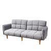 Clearance HOMLA Sofa Sonus 3-Osobowa, Z Funkcja Spania, Welurowa Musztardowa 195X91X83 Cm