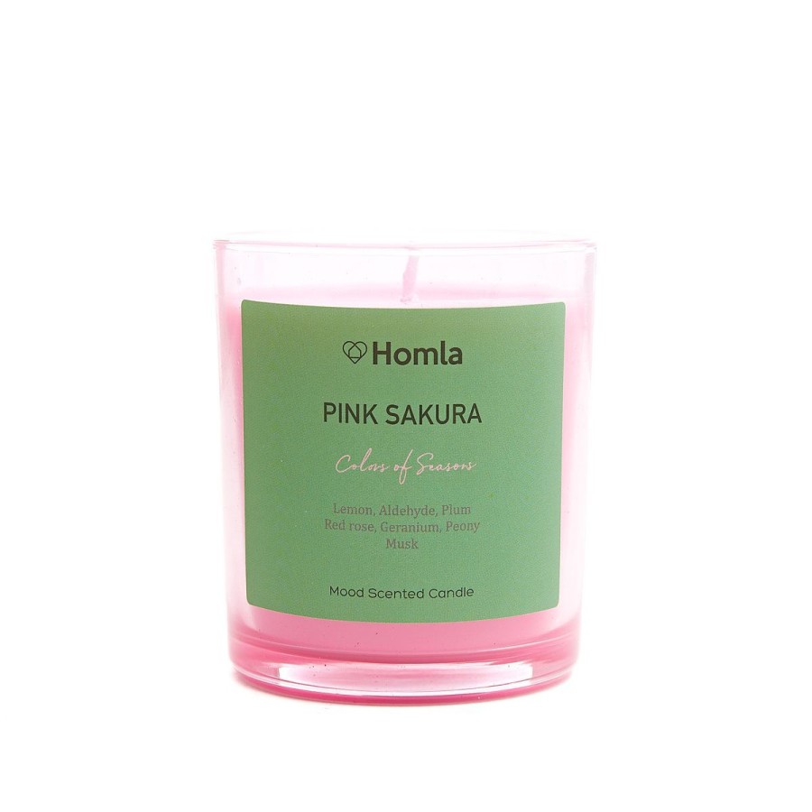 Best HOMLA Swieca Zapachowa Colors Of Seasons Pink Sakura 150 G