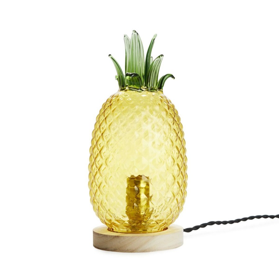 Hot BALVI Lampa Stolowa Pineapple W Ksztalcie Ananasa 32X13X13 Cm Zloty