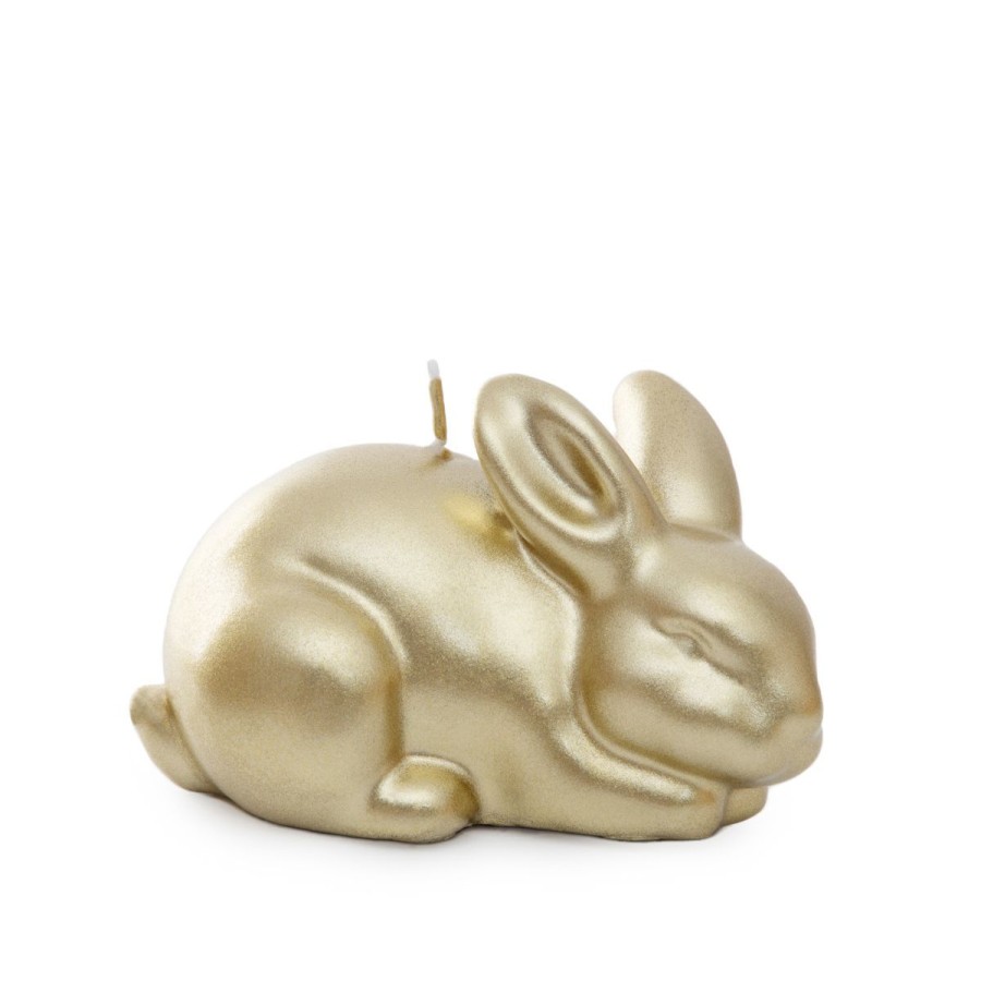 Clearance HOMLA Swieca Wielkanocna Rabbit Krolik 6 Cm Zloty