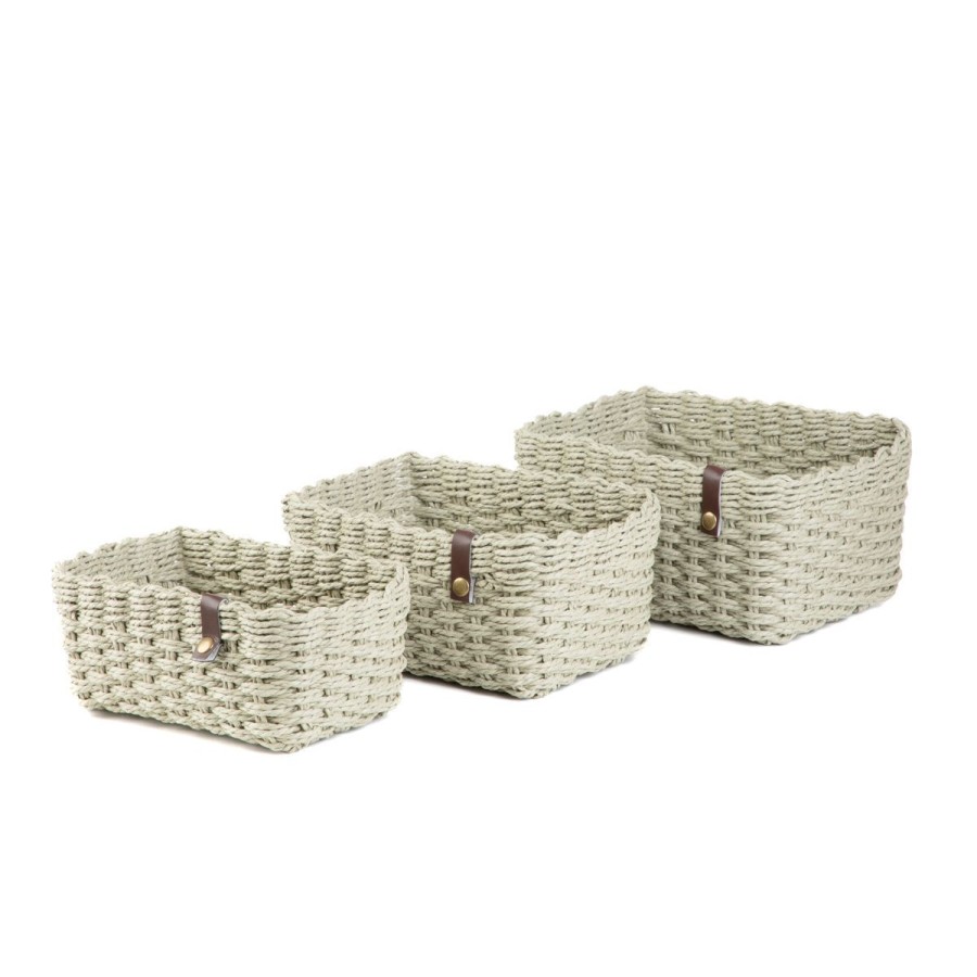 Online HOMLA Zestaw Koszy Dekoracyjnych Desma 3 Szt. 25X19X12 Cm 22X17X11 Cm 20X15X10 Cm