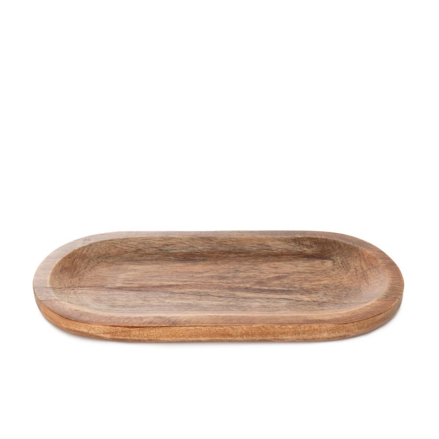 Clearance HOMLA Taca Dekoracyjna Acacia Z Drewna Akacjowego 25X12X2 Cm Naturalny