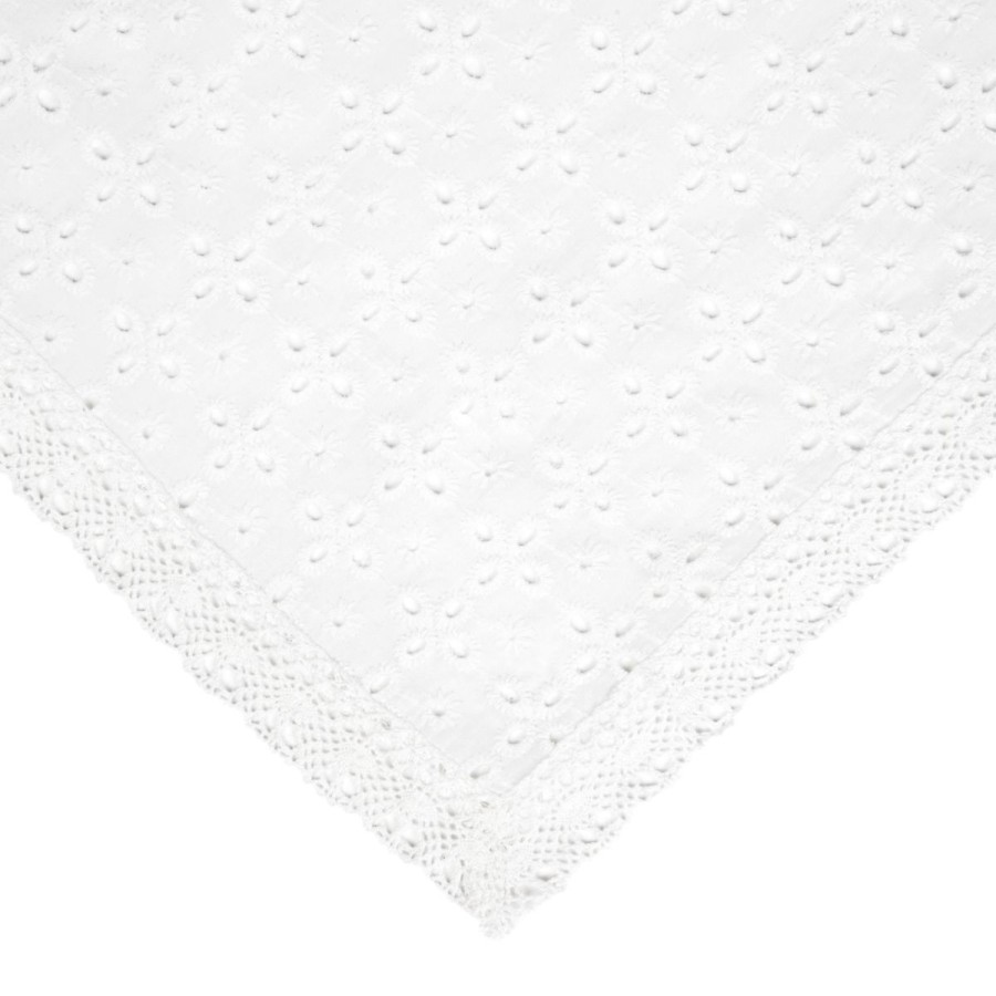 Best HOMLA Obrus Kwadratowy Crochet Szydelkowy Bialy 80X80 Cm