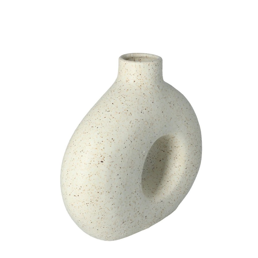 Hot HOMLA Wazon Novo Ceramiczny 24X8,5X23 Cm Bialy