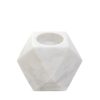 Hot HOMLA Swiecznik Marble Z Bialego Marmuru 8 Cm