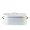 New COOKINI Chlebak Sandy White Ze Zlotymi Elementami 18X34 Cm Bialy