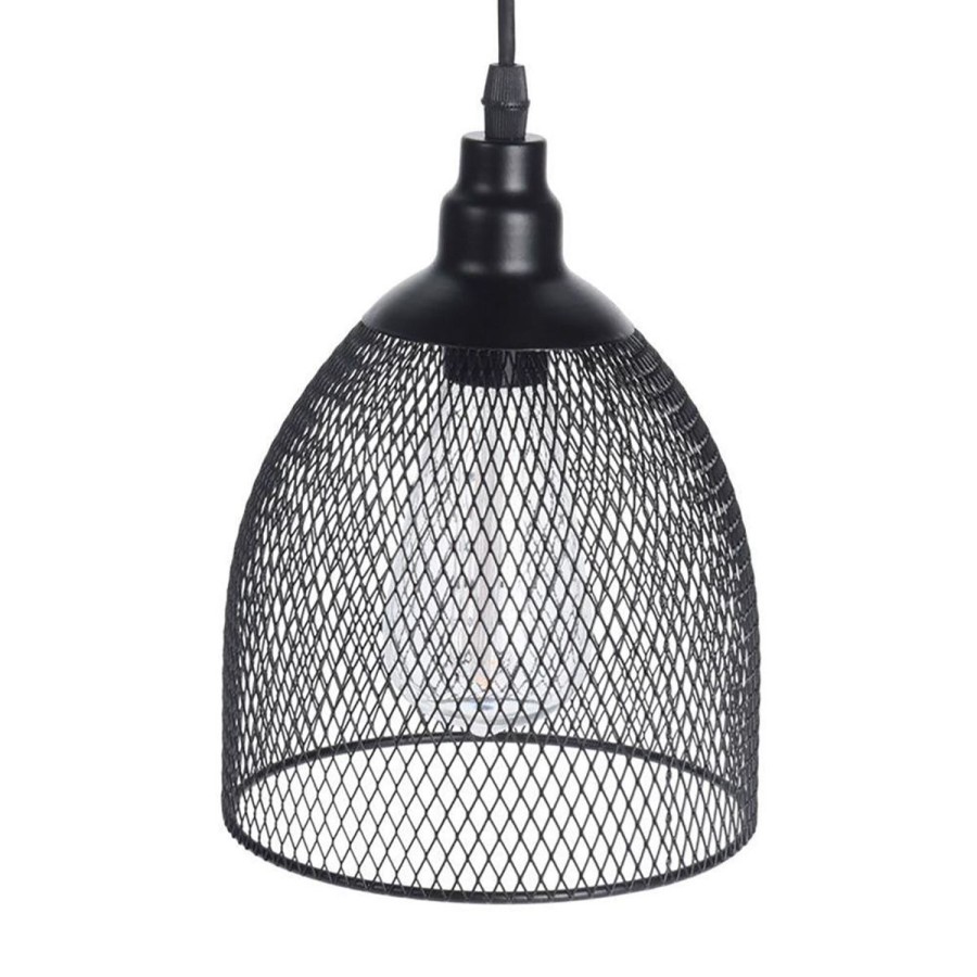 Clearance KOOPMAN Lampa Atros Wiszaca Czarna 21X16 Cm Czarny