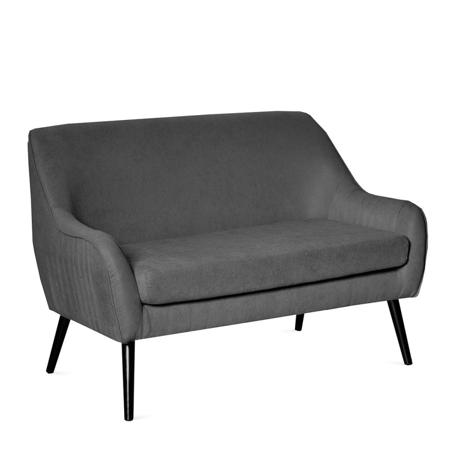 Clearance HOMLA Sofa Ella W Tkaninie Ciemnoszara 122X70X84 Cm Szary