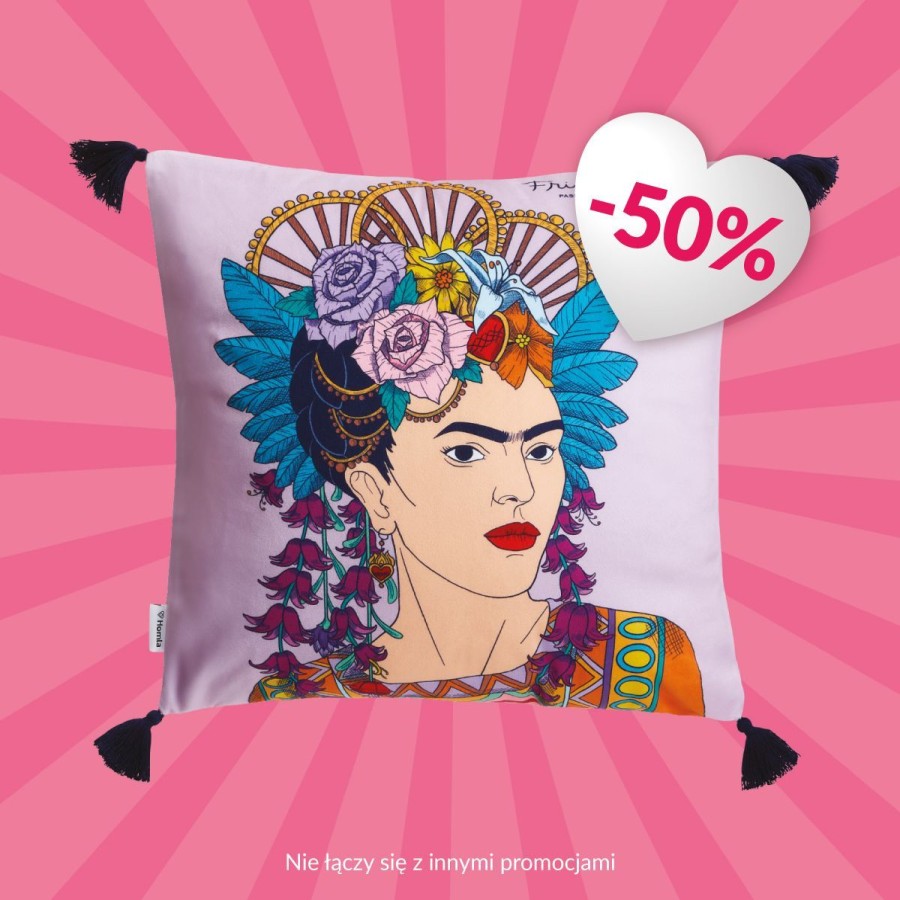 Online HOMLA Poszewka Frida Kahlo Z Fredzlami 45X45 Cm