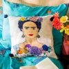 New HOMLA Poszewka Frida Kahlo Z Granatowymi Fredzlami 45X45 Cm