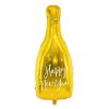 New PARTYDECO Balon New Year Metalizowany Butelka 32X82 Cm Zloty