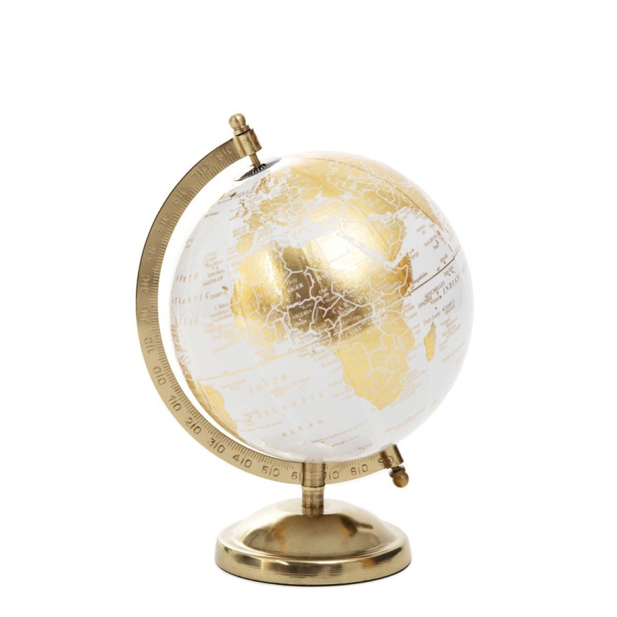 New HOMLA Globus Dekoracyjny Globe Zloty 18X15X25 Cm