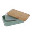 Wholesale EXCELLENT HOUSEWARE Lunchbox Bamboo Podwojny 18X10,6 Cm Zielony